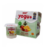 Yogurt de macedonia yogu+ Feiraco (4 x 125 g / 4.41 oz)
