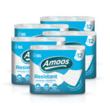 Papel sanitario Amoos (5 x 12 U)