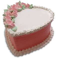 Cake un corazón con bouquet para alguien especial ( 8 comensales)